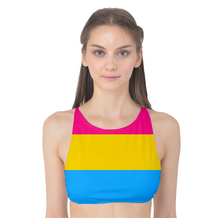 Pansexual Pride Flag Tank Bikini Top