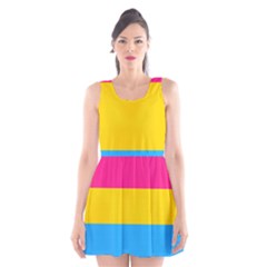 Pansexual Pride Flag Scoop Neck Skater Dress by lgbtnation