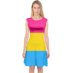 Pansexual Pride Flag Capsleeve Midi Dress by lgbtnation