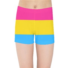 Pansexual Pride Flag Kids  Sports Shorts by lgbtnation