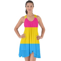 Pansexual Pride Flag Show Some Back Chiffon Dress by lgbtnation
