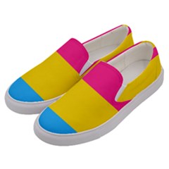 Pansexual Pride Flag Men s Canvas Slip Ons by lgbtnation