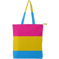 Pansexual Pride Flag Double Zip Up Tote Bag