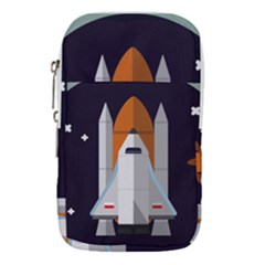 Rocket Space Universe Spaceship Waist Pouch (small) by Pakrebo