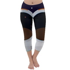 Astronaut Space Astronomy Universe Capri Winter Leggings  by Pakrebo