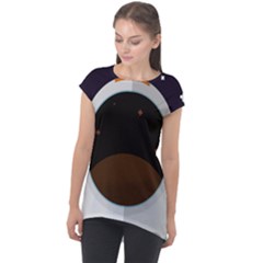 Astronaut Space Astronomy Universe Cap Sleeve High Low Top by Pakrebo