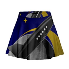 Science Fiction Sci Fi Sci Fi Logo Mini Flare Skirt by Pakrebo