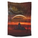 Science Fiction Digital Illustration Large Tapestry View1