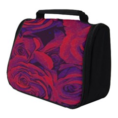 Roses Red Purple Flowers Pretty Full Print Travel Pouch (small) by Pakrebo