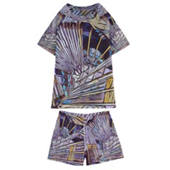 Abstract Drawing Design Modern Kids  Swim Tee And Shorts Set by Pakrebo