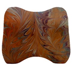 Marbled Paper Mottle Color Movement Velour Head Support Cushion by Pakrebo