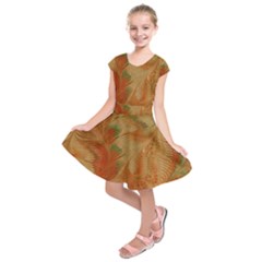 Mottle Color Movement Colorful Kids  Short Sleeve Dress by Pakrebo