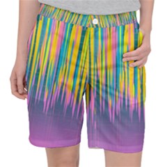 Background Colorful Texture Bright Pocket Shorts by Pakrebo