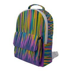 Background Colorful Texture Bright Flap Pocket Backpack (large) by Pakrebo