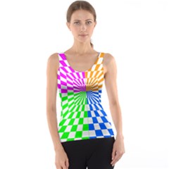 Checkerboard Again 8 Tank Top by impacteesstreetwearseven