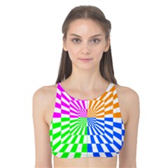 Checkerboard Again 8 Tank Bikini Top