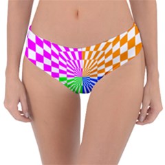 Checkerboard Again 8 Reversible Classic Bikini Bottoms