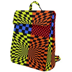 Checkerboard Again 7 Flap Top Backpack by impacteesstreetwearseven