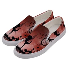 Little Fairy Dancing In The Night Men s Canvas Slip Ons by FantasyWorld7