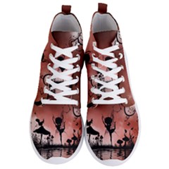 Little Fairy Dancing In The Night Men s Lightweight High Top Sneakers by FantasyWorld7