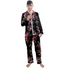 Fractals Men s Satin Pajamas Long Pants Set