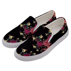 Fractals Men s Canvas Slip Ons by WensdaiAmbrose