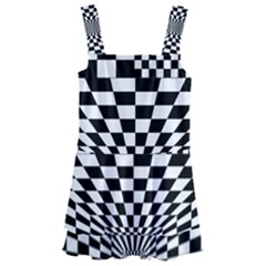 Checkerboard Again 6 Kids  Layered Skirt Swimsuit by impacteesstreetwearseven