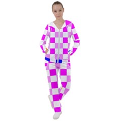 Checkerboard Again 9 Checkerboard Again 9 Women s Tracksuit by impacteesstreetwearseven