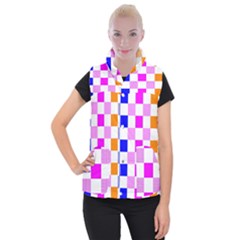 Checkerboard Again 9 Checkerboard Again 9 Women s Button Up Vest by impacteesstreetwearseven