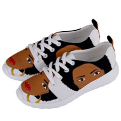 African American Woman With ?urly Hair Women s Lightweight Sports Shoes by bumblebamboo