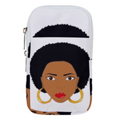 African American Woman With ?urly Hair Waist Pouch (large)
