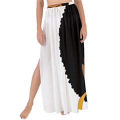 African American Woman With ?urly Hair Maxi Chiffon Tie-up Sarong by bumblebamboo