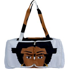 African American Woman With ?urly Hair Multi Function Bag by bumblebamboo