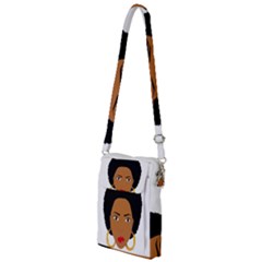 African American Woman With ?urly Hair Multi Function Travel Bag by bumblebamboo