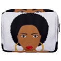 African American woman with сurly hair Make Up Pouch (Large) View2