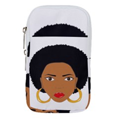 African American Woman With ?urly Hair Waist Pouch (large) by bumblebamboo