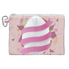 Easter Egg Colorful Spring Color Canvas Cosmetic Bag (xl) by Pakrebo