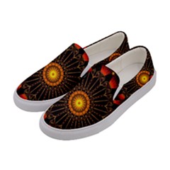 Ornaments Filigree Bright Women s Canvas Slip Ons by Pakrebo