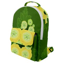 Buttercup Ranunculus Globe Flower Flap Pocket Backpack (small) by Pakrebo