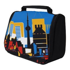 Architecture City House Window Full Print Travel Pouch (small) by Pakrebo