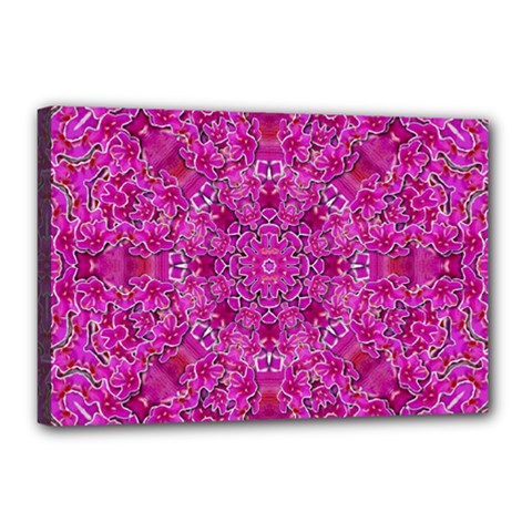 Flowering And Blooming To Bring Happiness Canvas 18  X 12  (stretched) by pepitasart