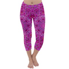 Flowering And Blooming To Bring Happiness Capri Winter Leggings  by pepitasart