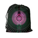 Fractal Traditional Fractal Hypnotic Drawstring Pouch (XXL) View2