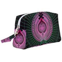 Fractal Traditional Fractal Hypnotic Wristlet Pouch Bag (large) by Pakrebo