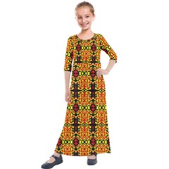 Hsc3 6 Kids  Quarter Sleeve Maxi Dress