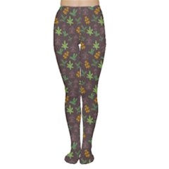 Tribal Leaves House Art Tribal Art Tights by Pakrebo