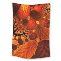 Leaf Autumn Nature Background Large Tapestry