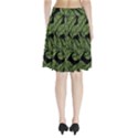 Leaves Pattern Tropical Green Pleated Skirt View2