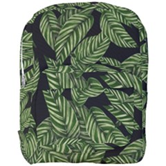 Leaves Pattern Tropical Green Full Print Backpack by Pakrebo