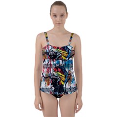 Image 1 Twist Front Tankini Set